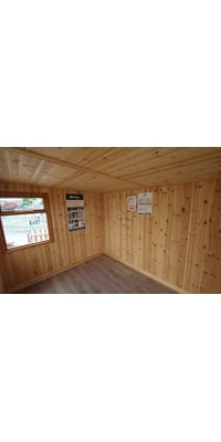 Internally fitted Pine Tongue & Groove Lining and Insulation.